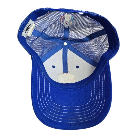 Pepsi Adjustable Baseball Cap Trucker Hat Blue w/ Mesh & Snapback - Picture 7 of 8